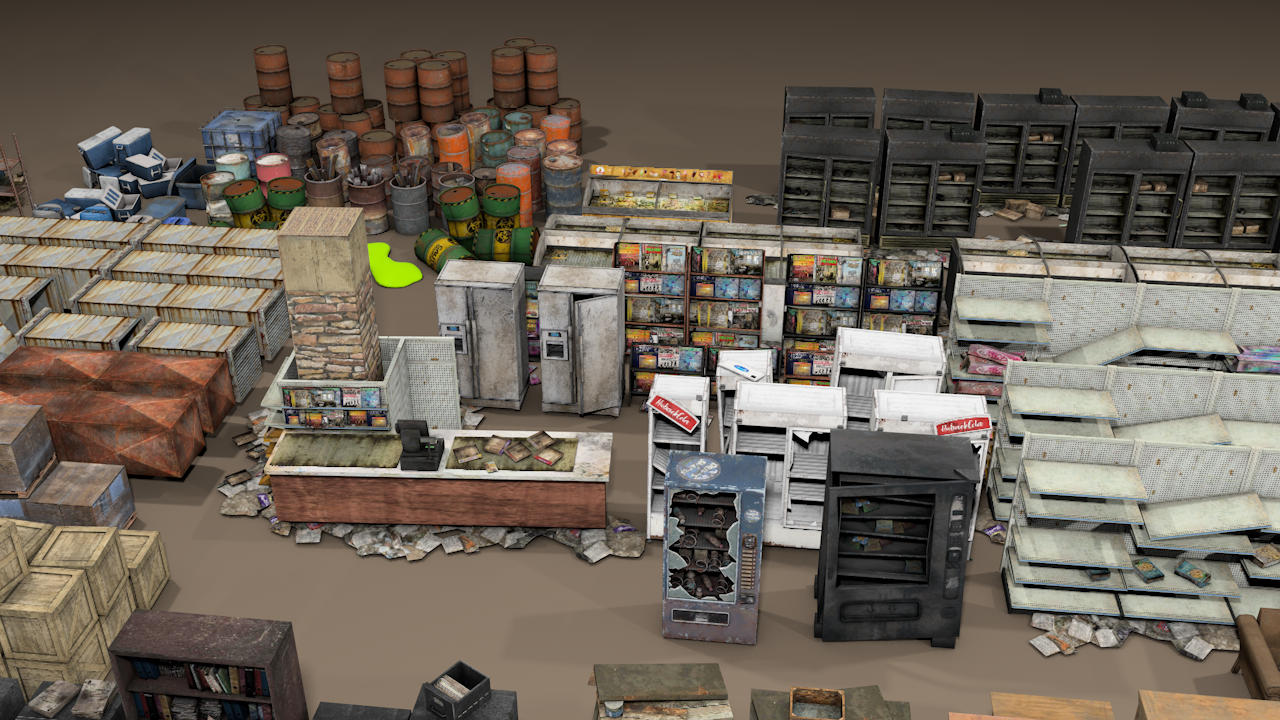Ultimate Apocalyptic Props 600+ - ViceVoxel