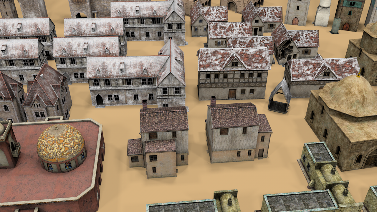 Simple Top Down 3D Buildings (100+ & Interiors+) - ViceVoxel