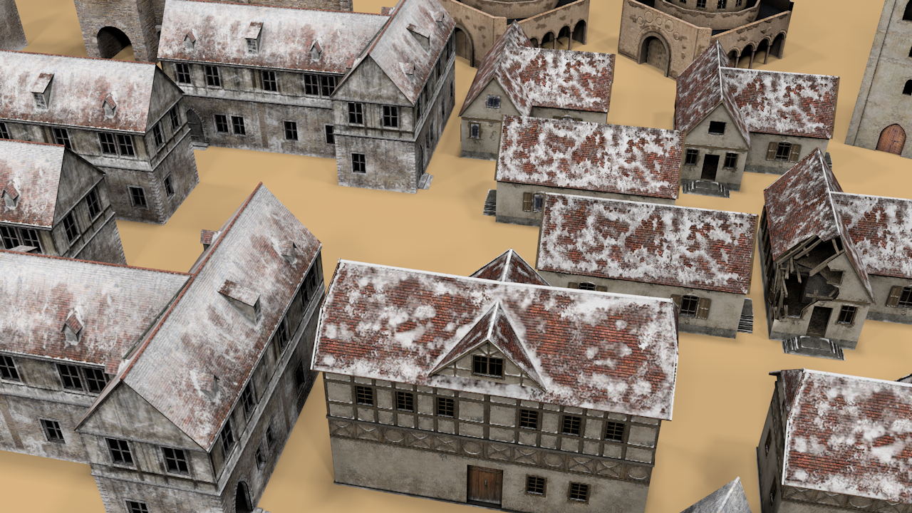 Simple Top Down 3D Buildings (100+ & Interiors+) - ViceVoxel