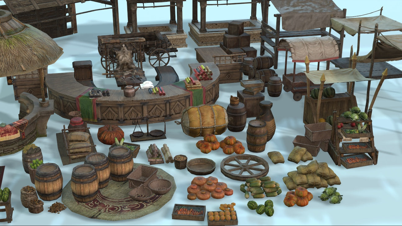 Simple Traditional Markets Props - ViceVoxel