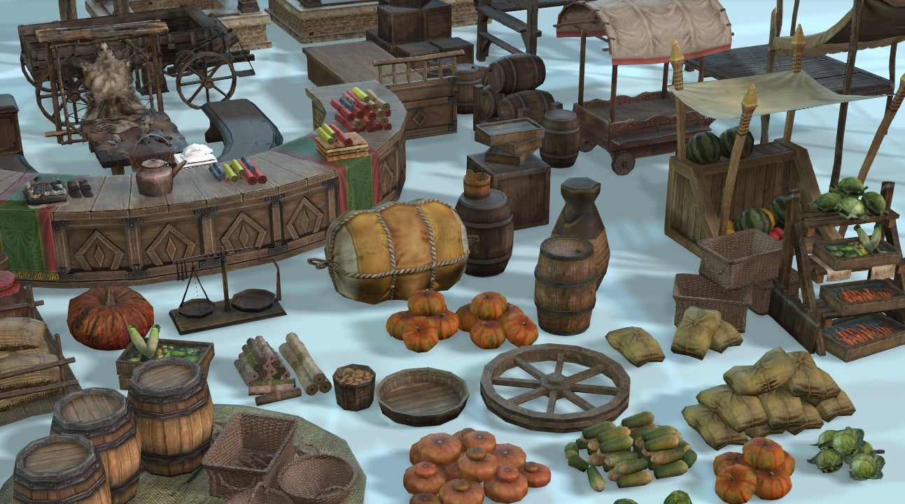 Simple Traditional Markets Props - ViceVoxel