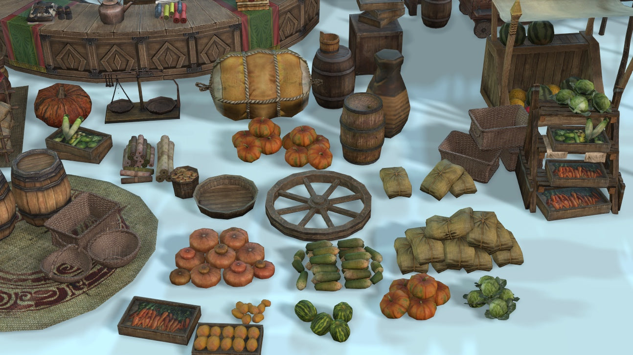 Simple Traditional Markets Props - ViceVoxel