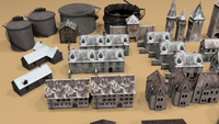 Simple Top Down 3D Buildings (100+ & Interiors+) - ViceVoxel