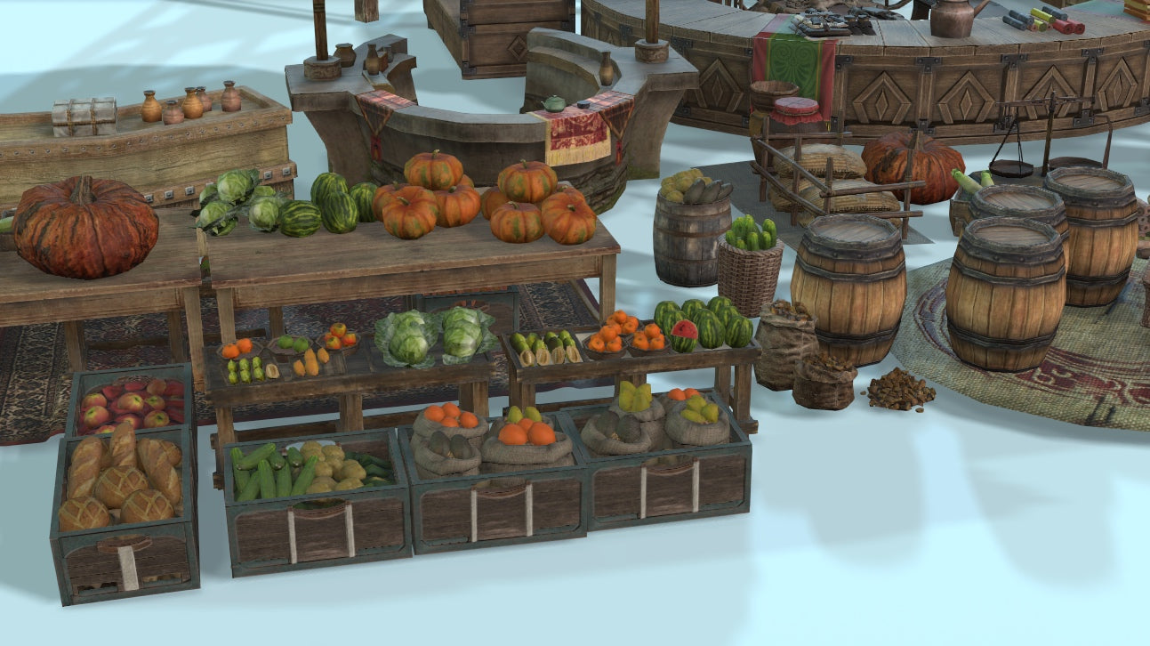 Simple Traditional Markets Props - ViceVoxel
