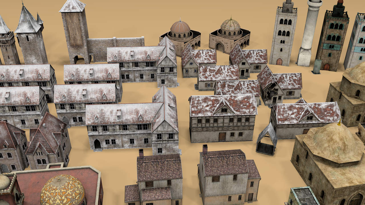 Simple Top Down 3D Buildings (100+ & Interiors+) - ViceVoxel