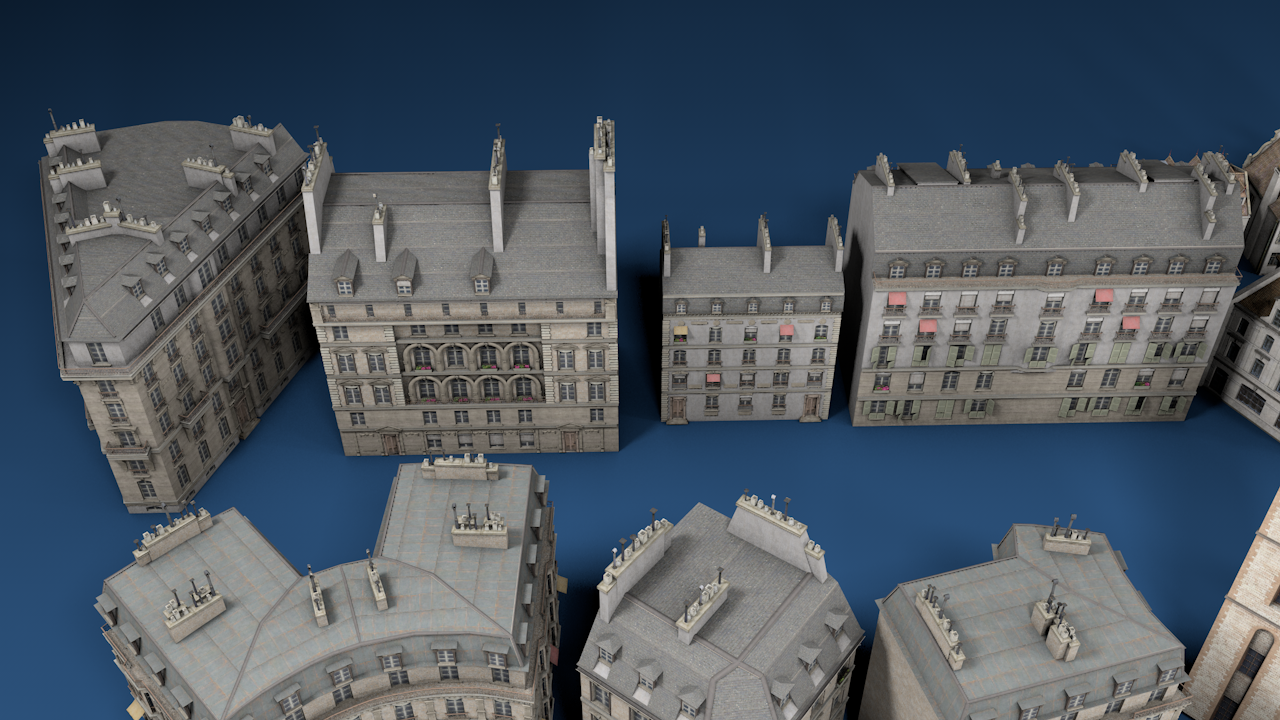 Simple European Buildings 50+ - ViceVoxel