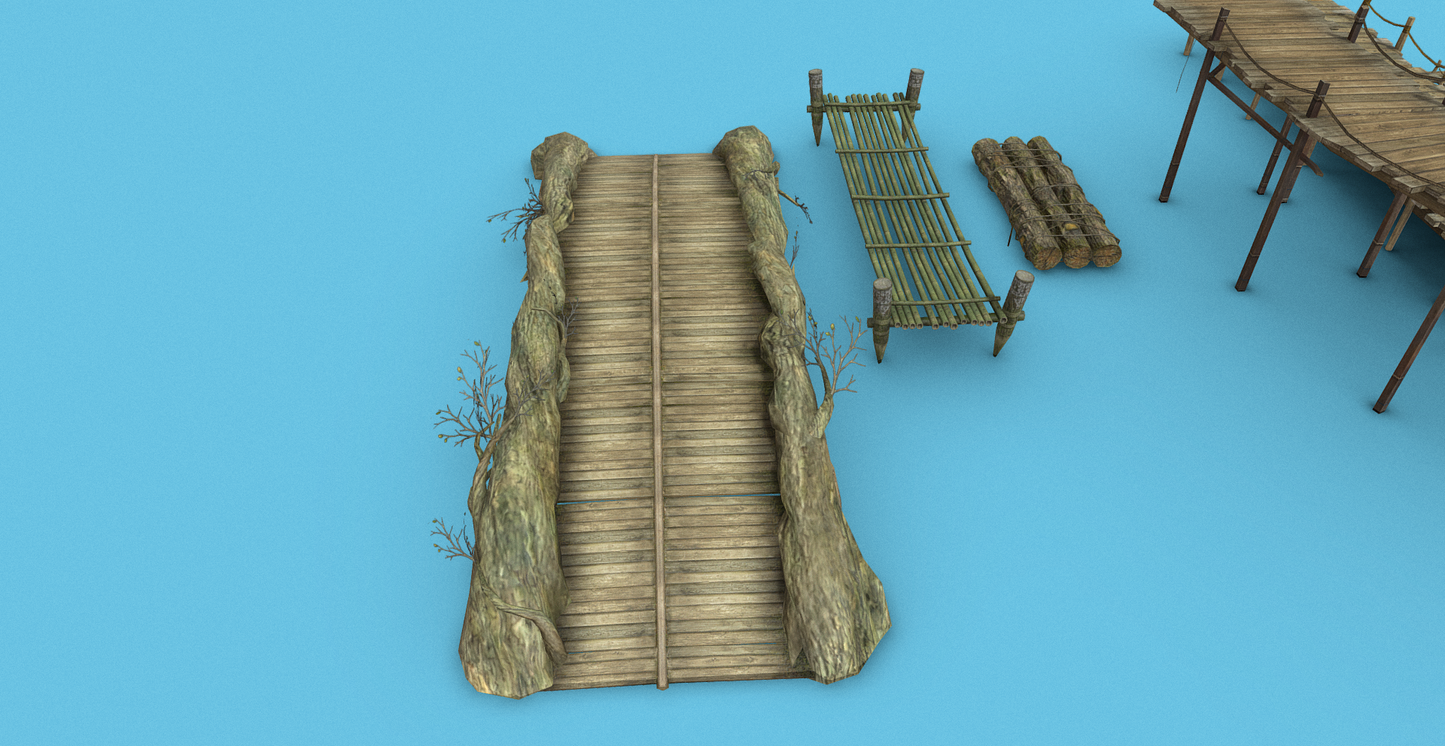 Simple Medieval Bridges 20+ - ViceVoxel