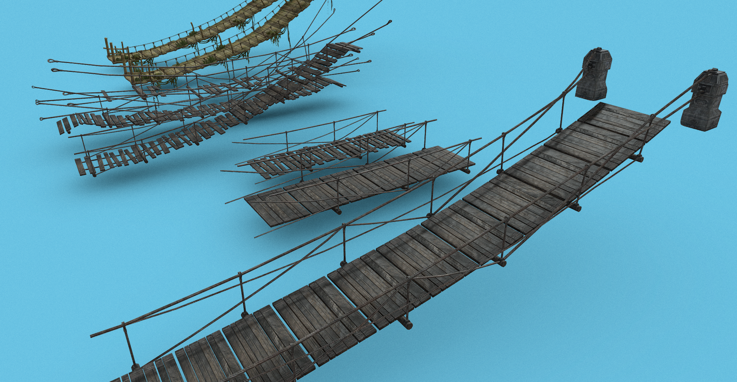 Simple Medieval Bridges 20+ - ViceVoxel