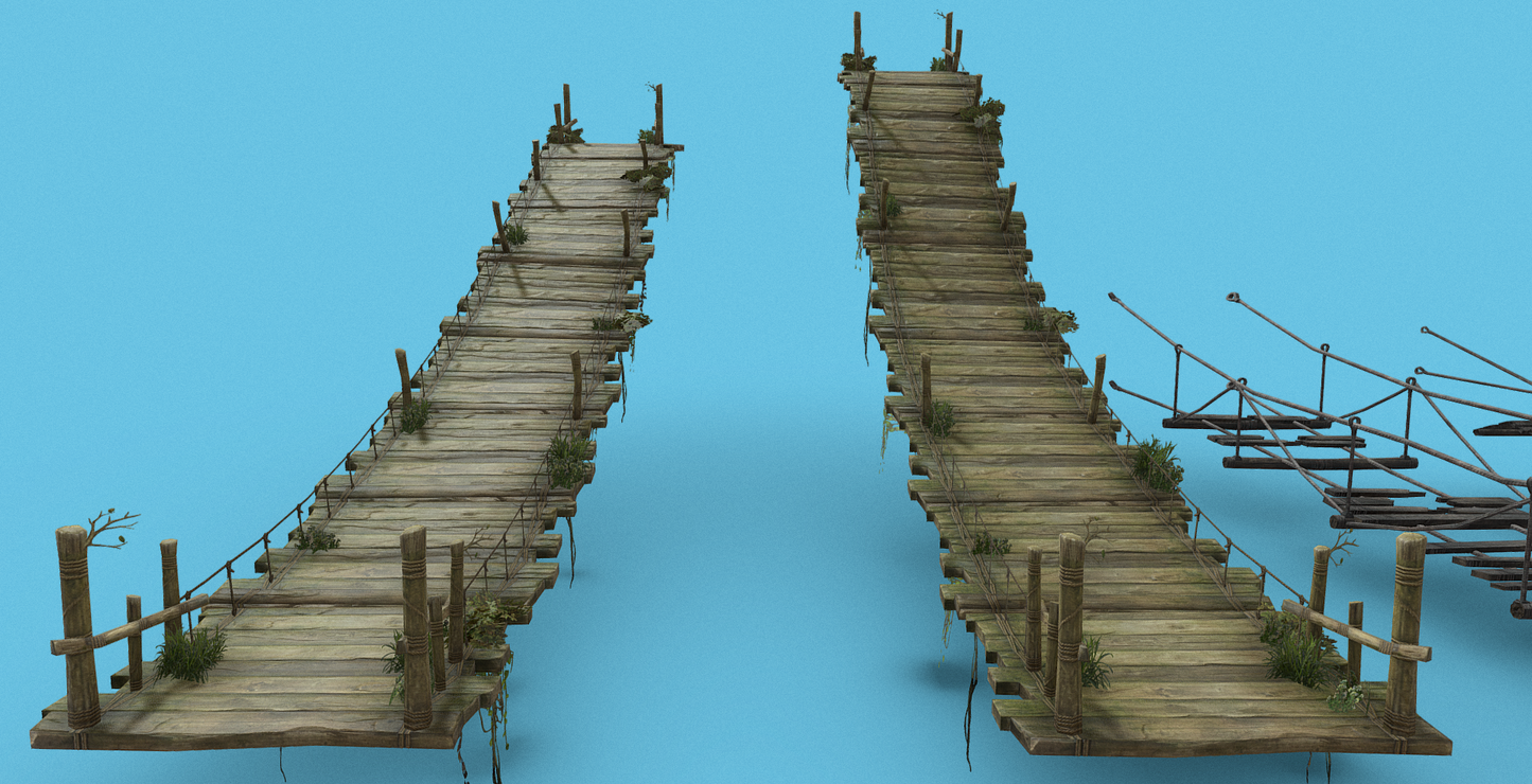 Simple Medieval Bridges 20+ - ViceVoxel