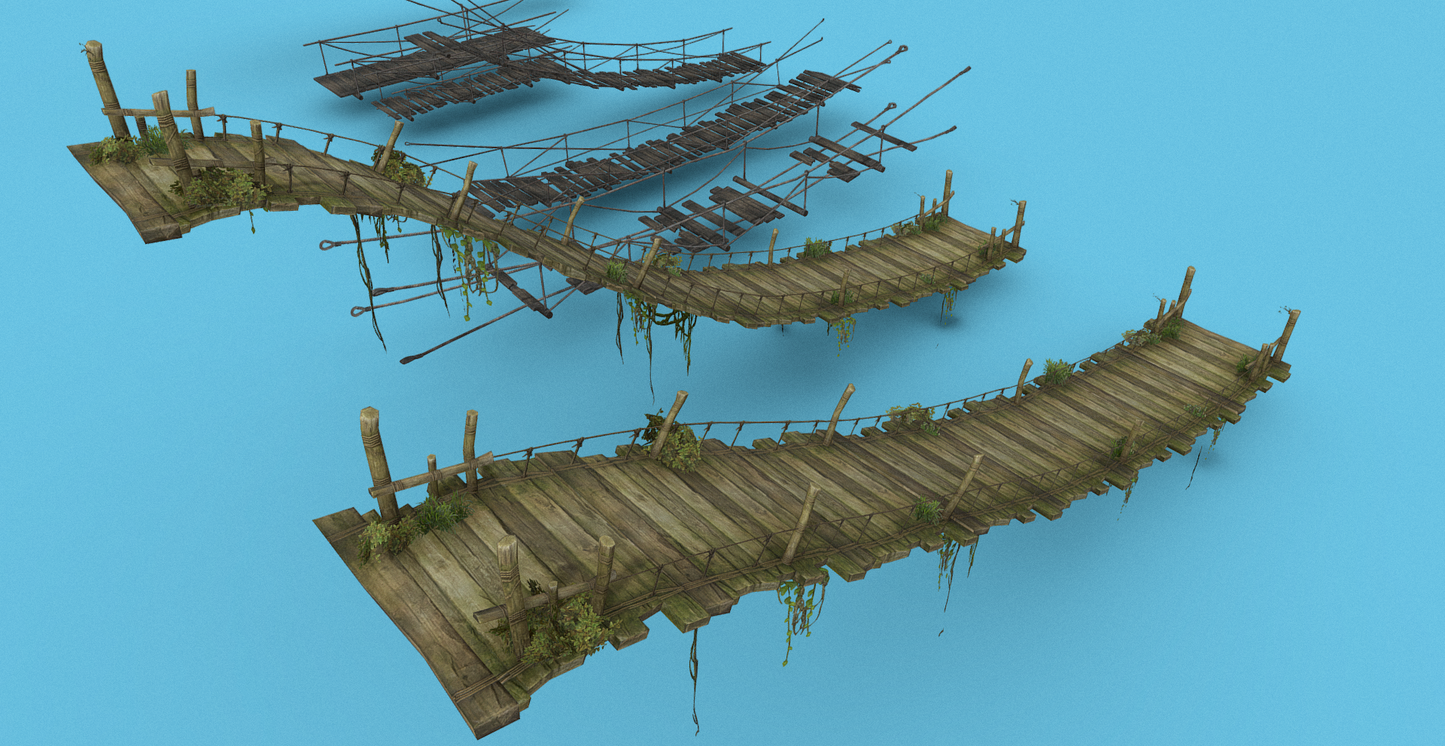 Simple Medieval Bridges 20+ - ViceVoxel
