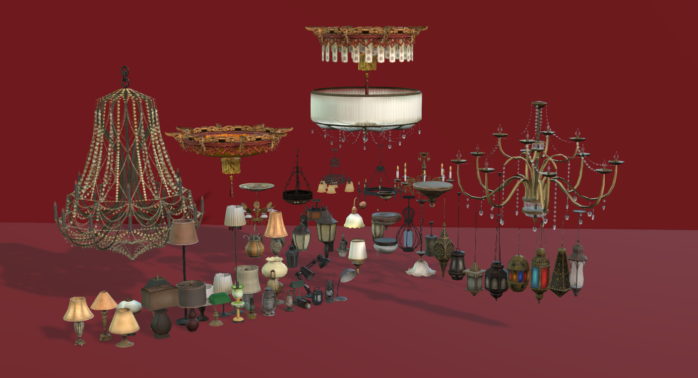 Simple Interiors Lights + Chandeliers - ViceVoxel