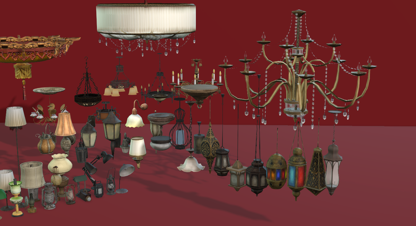 Simple Interiors Lights + Chandeliers - ViceVoxel