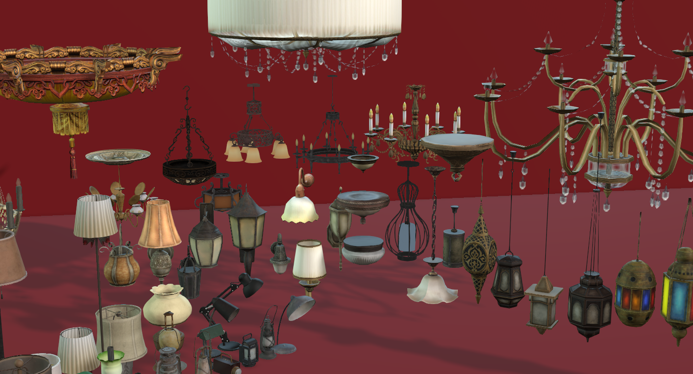 Simple Interiors Lights + Chandeliers - ViceVoxel