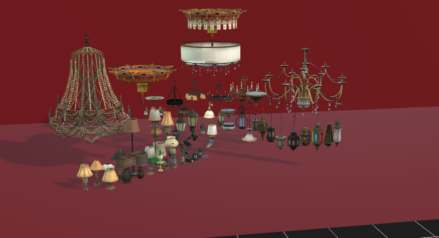 Simple Interiors Lights + Chandeliers - ViceVoxel