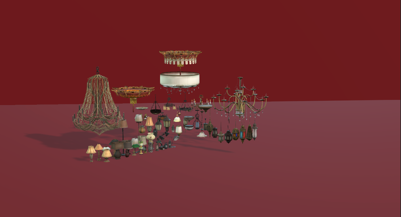 Simple Interiors Lights + Chandeliers - ViceVoxel
