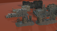 Top Down Destroyed Buildings