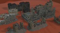 Top Down Destroyed Buildings