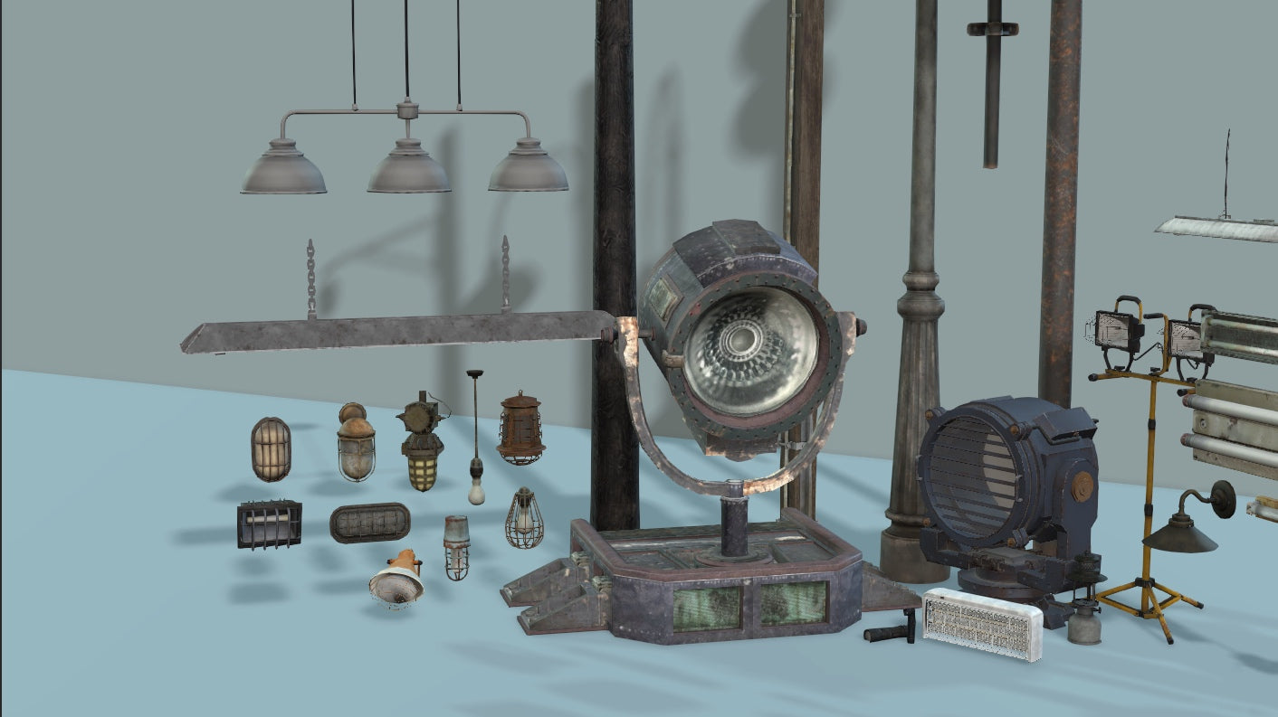 Simple Industrial Lights 30+ - ViceVoxel