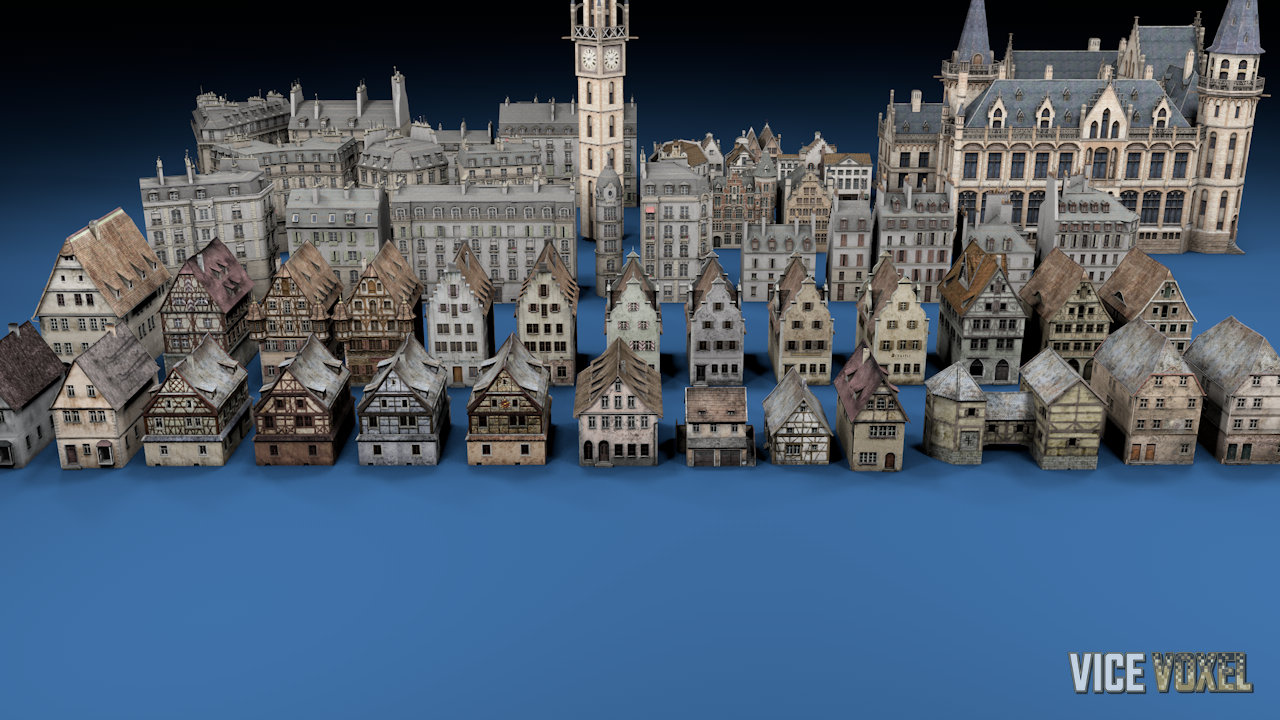 Simple European Buildings