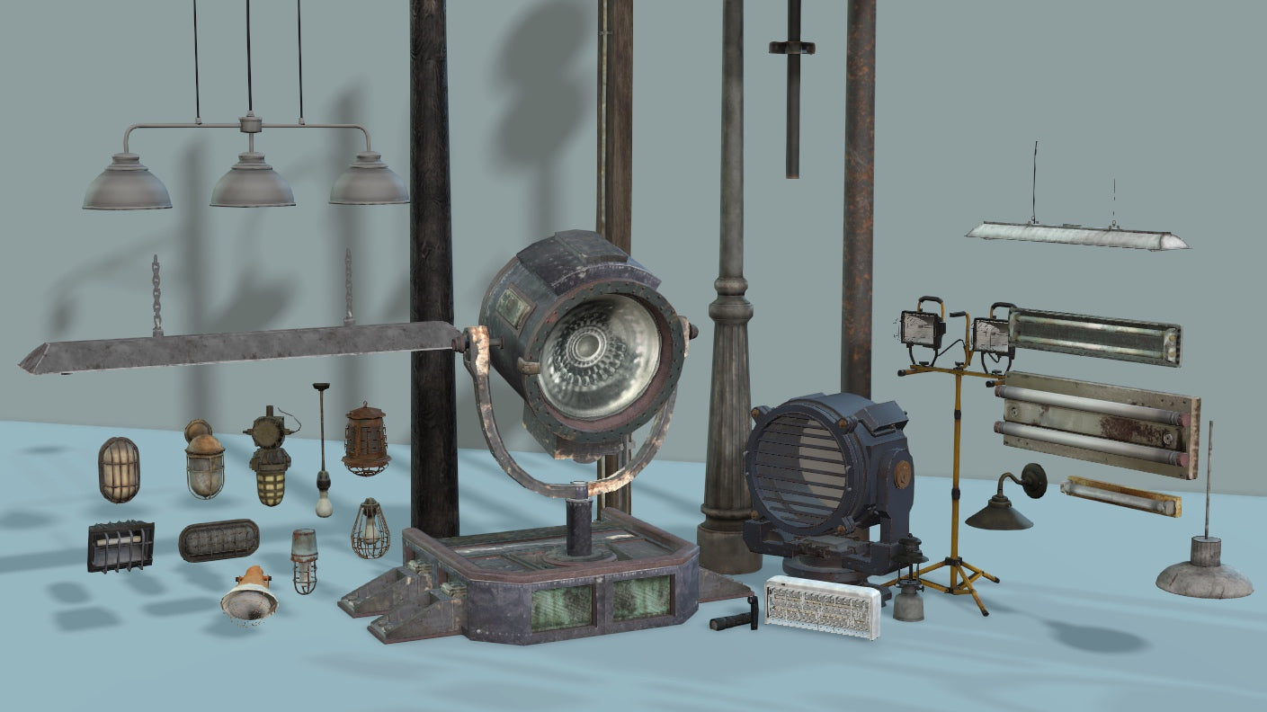 Simple Industrial Lights 30+ - ViceVoxel