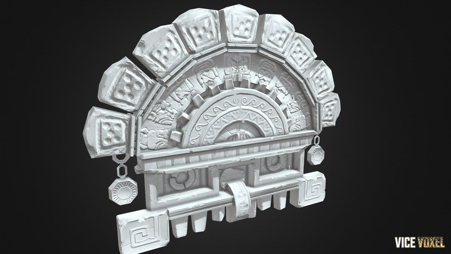 PBR Ancient Gate Face