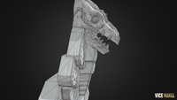 PBR Lizard Statue