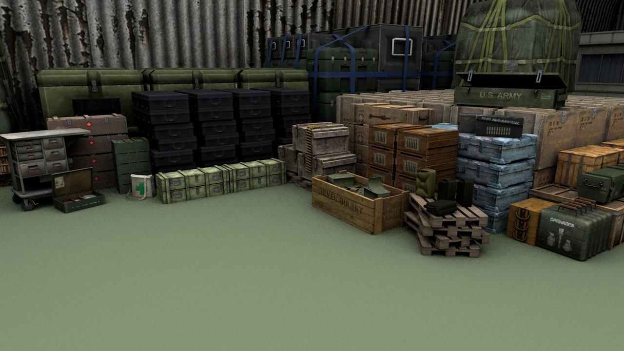 Military Essential Props 160+ - ViceVoxel
