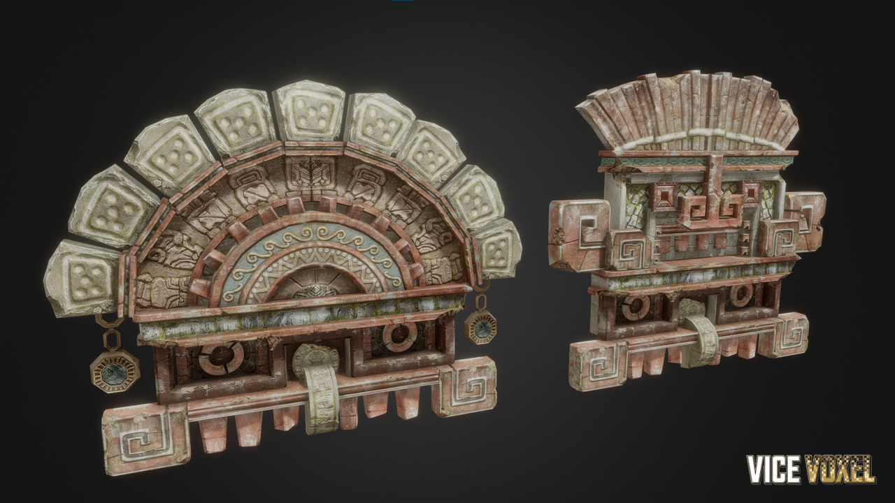 PBR Ancient Gate Face