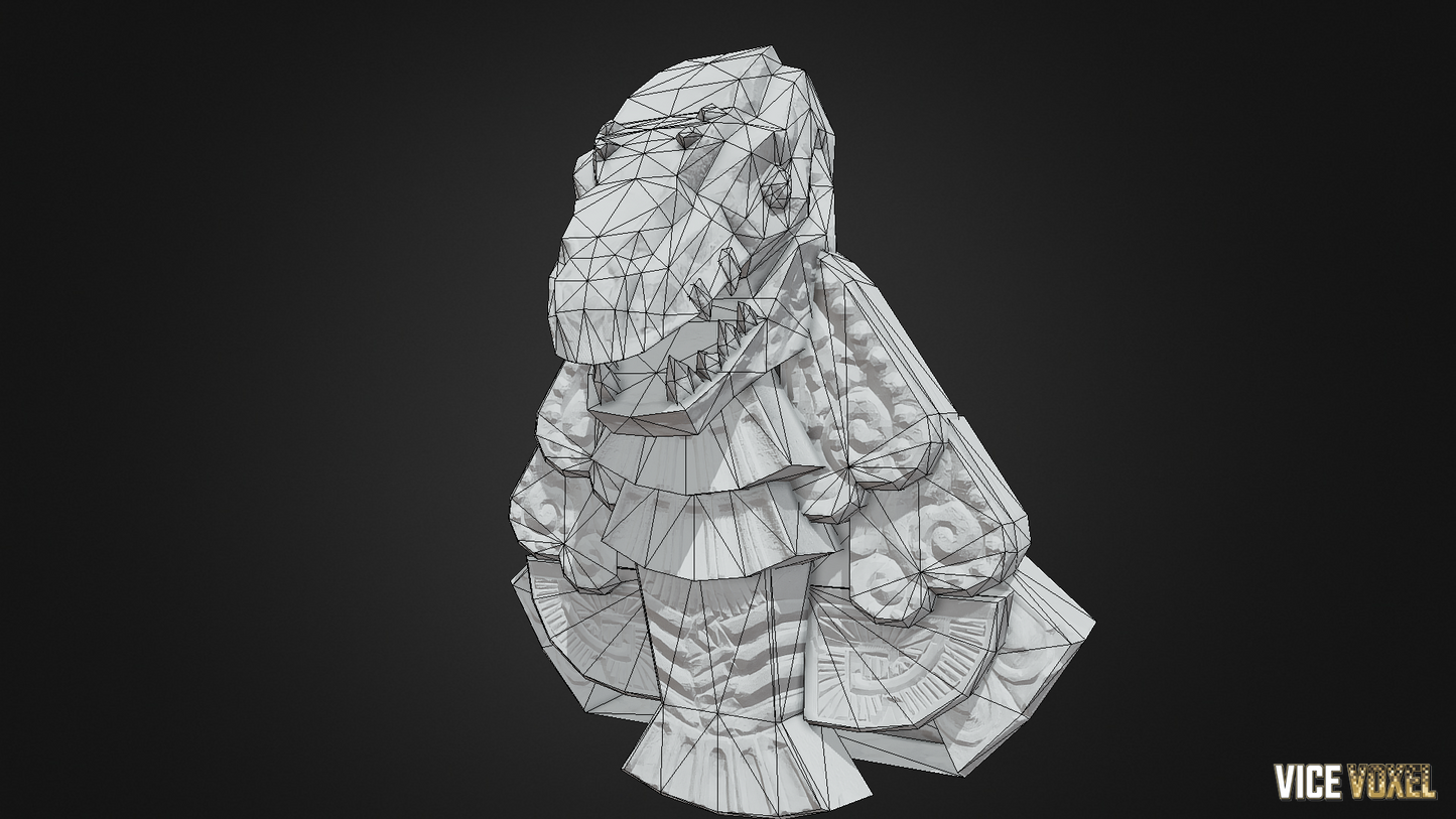 PBR Lizard Statue