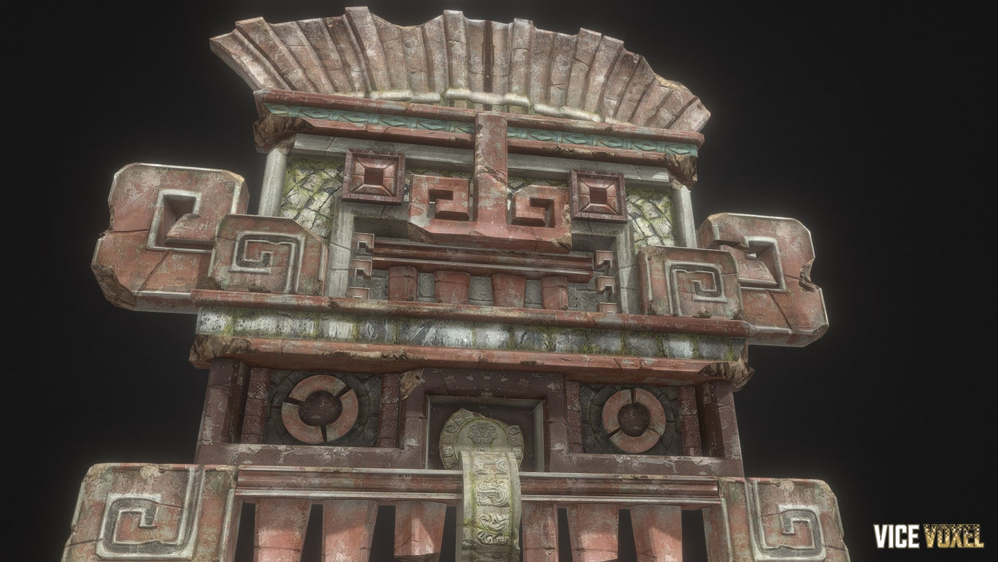 PBR Ancient Gate Face
