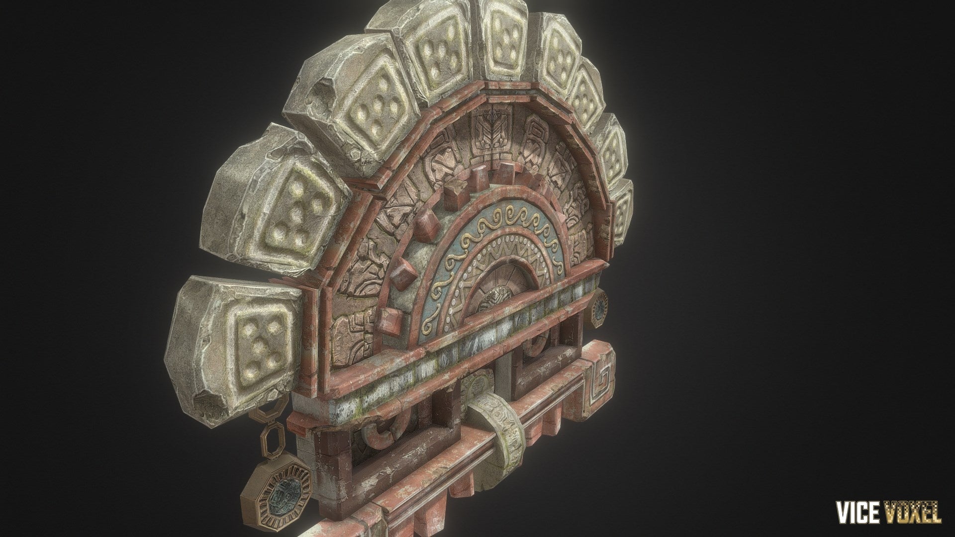 PBR Ancient Gate Face