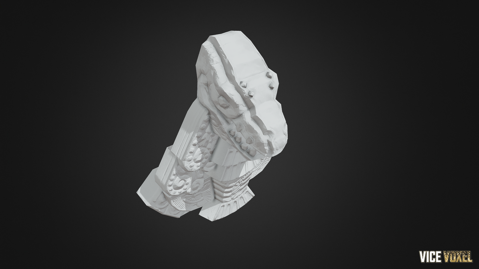 PBR Lizard Statue