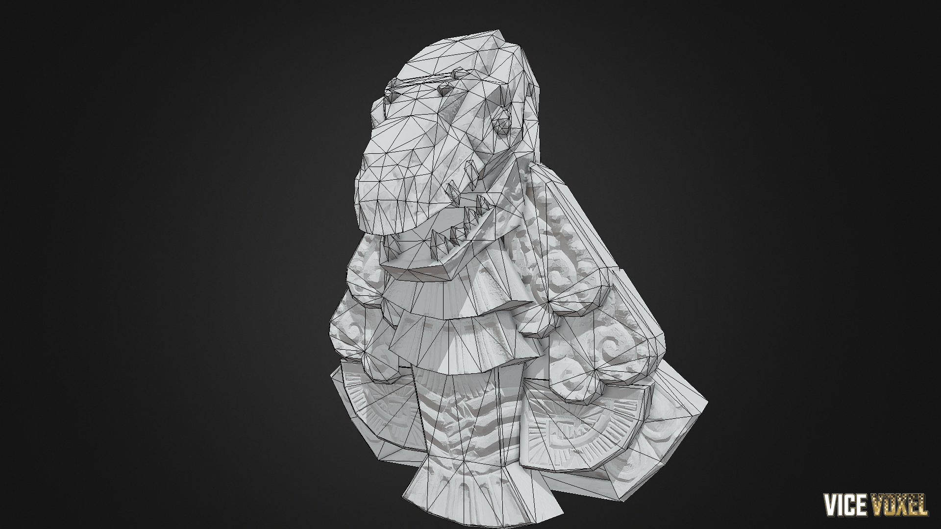 PBR Lizard Statue