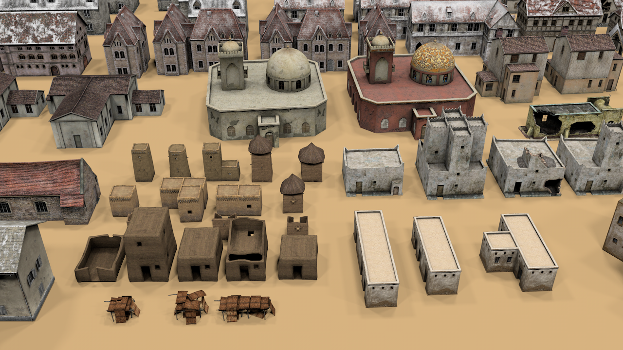 Simple Top Down 3D Buildings (100+ & Interiors+) - ViceVoxel