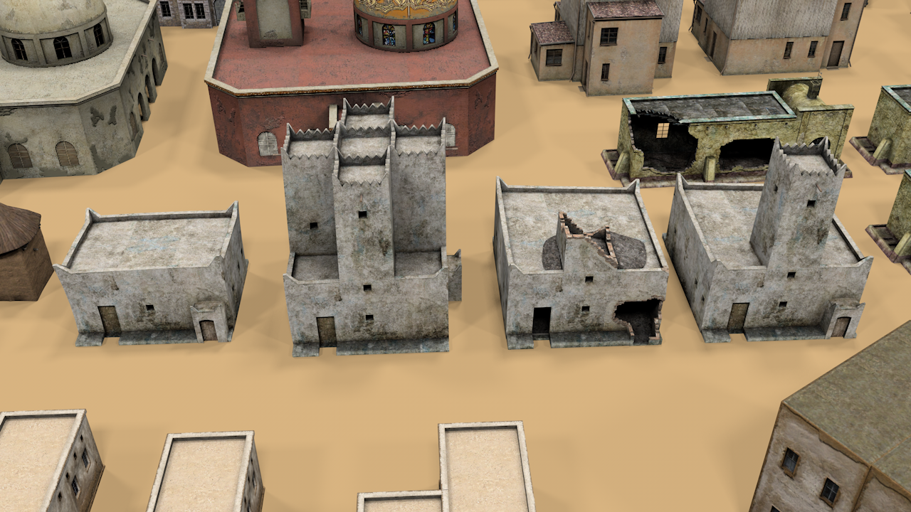 Simple Top Down 3D Buildings (100+ & Interiors+) - ViceVoxel