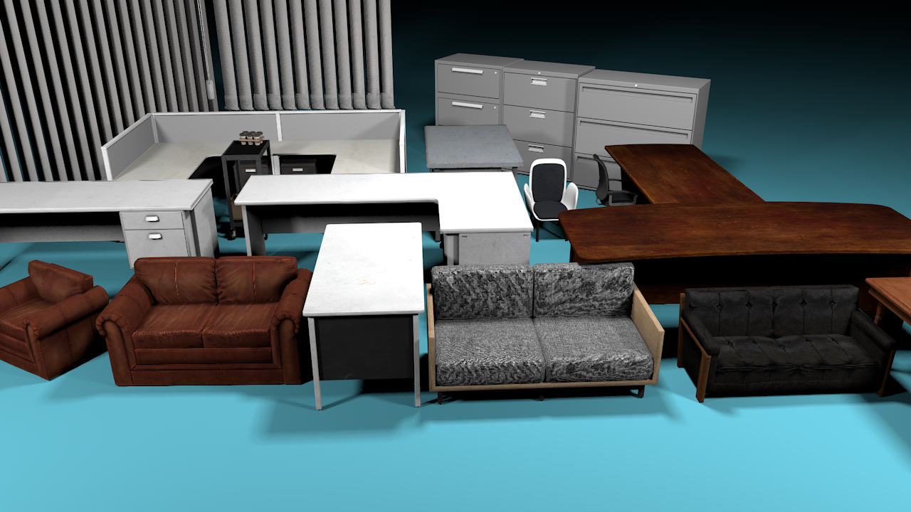 Ultimate Office Props 150+ - ViceVoxel