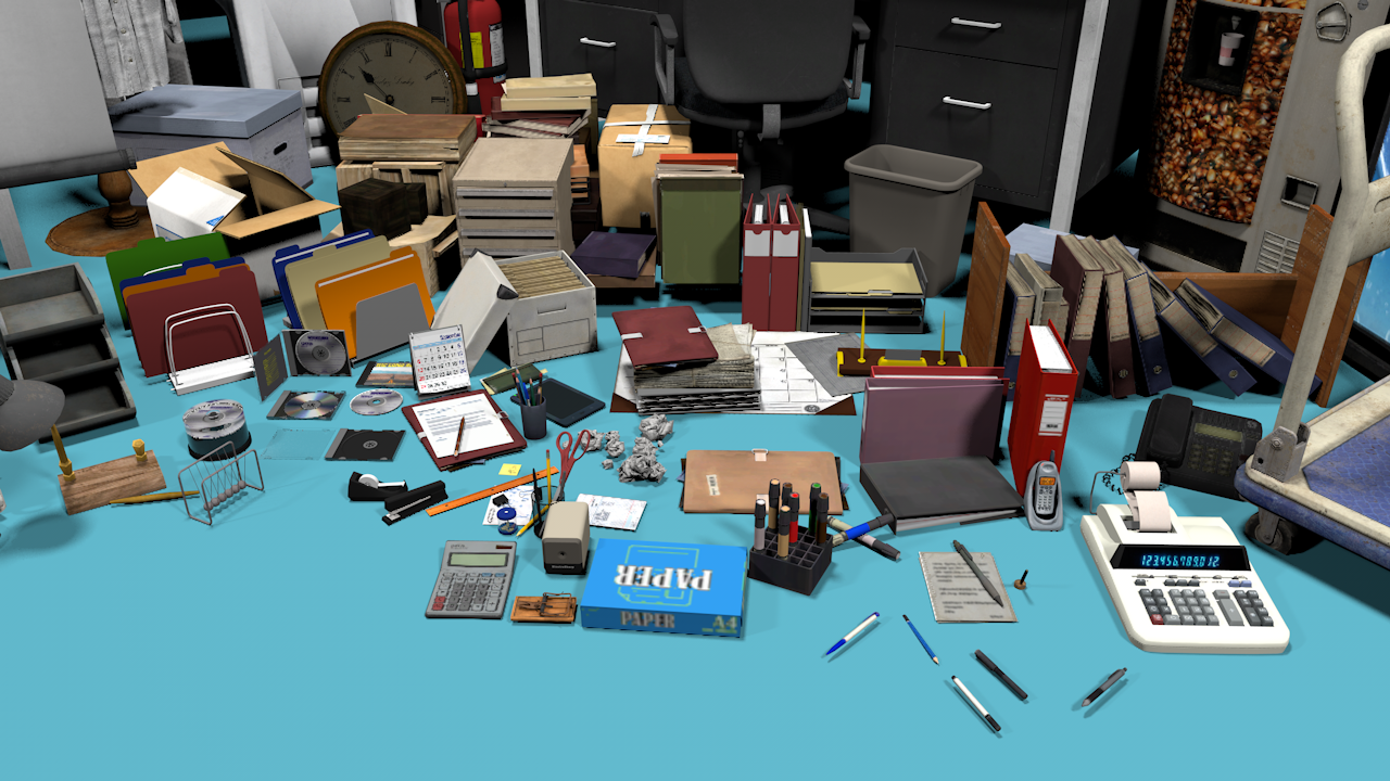Ultimate Office Props 150+ - ViceVoxel