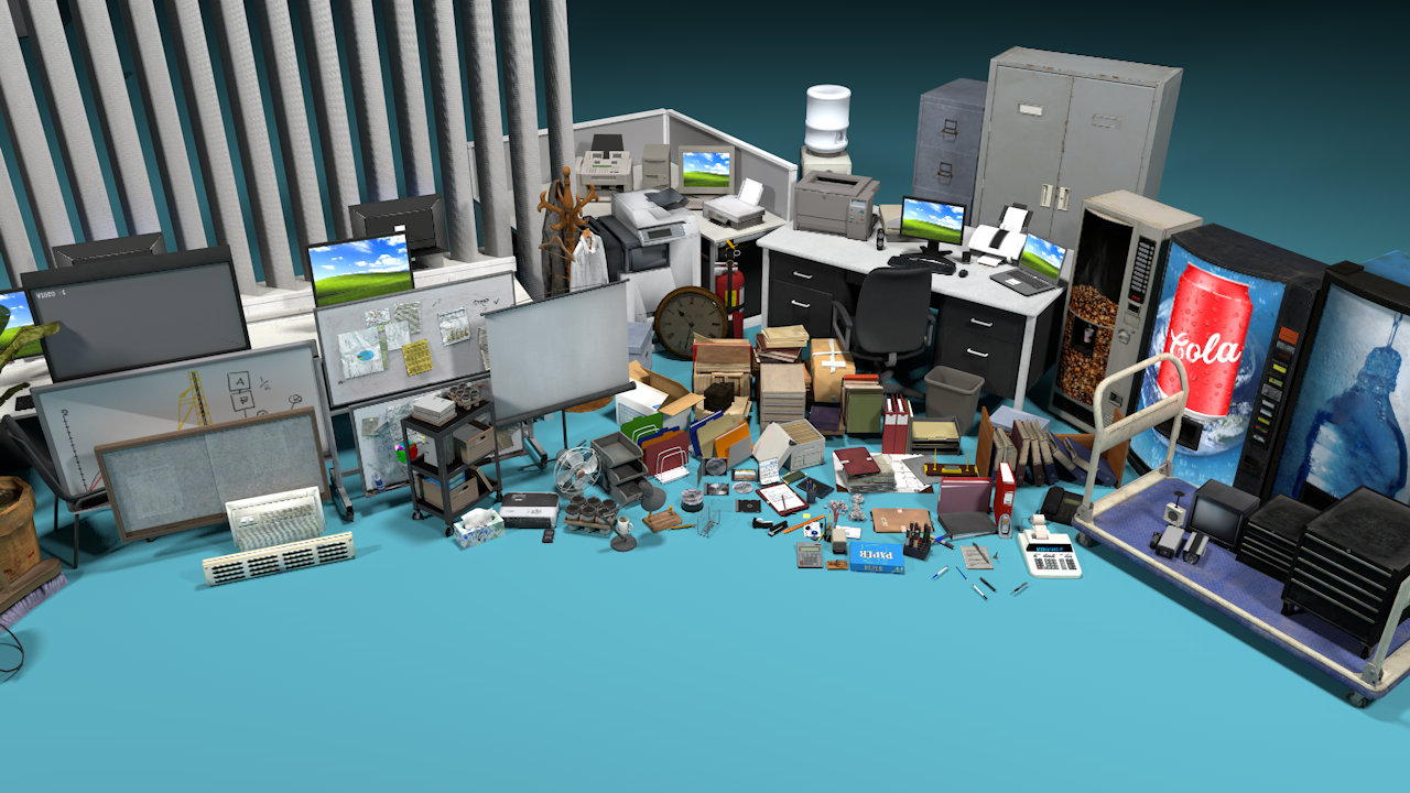 Ultimate Office Props 150+ - ViceVoxel